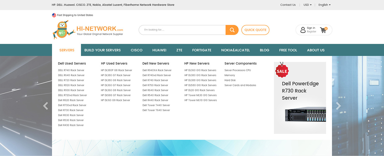 Hi-network网站商城网站案例